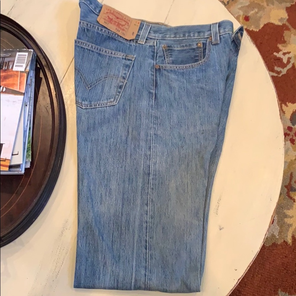 Levi’s original 501 button fly straight leg jeans